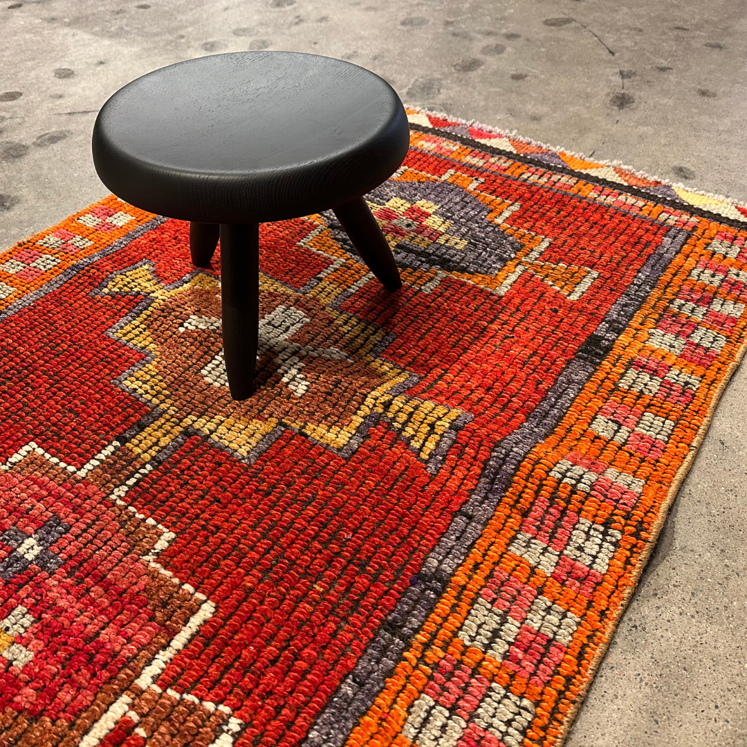 Tapis herki, noué à la main 307 x 92 cm