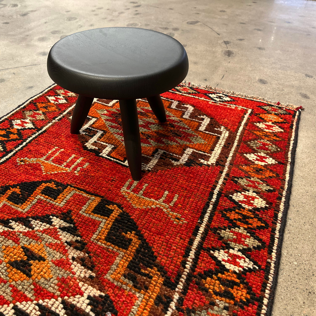 Tapis herki, noué à la main 314 x 87 cm