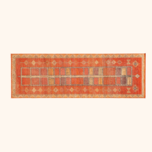 Tapis herki, noué à la main 302 x 95 cm