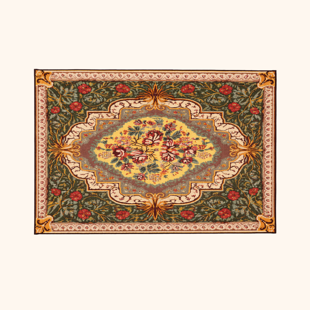 Tapis kilim moldave ancien, laine noué à la main, 337 x 210 cm