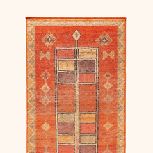 Tapis herki, noué à la main 302 x 95 cm