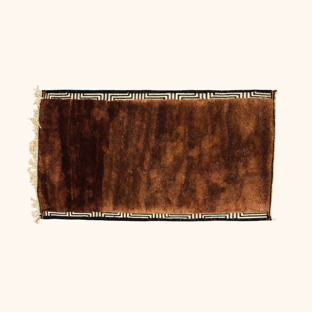 Tapis berbere contemporain, MRIRT, 100% laine noué main 115 x 205 cm (1)