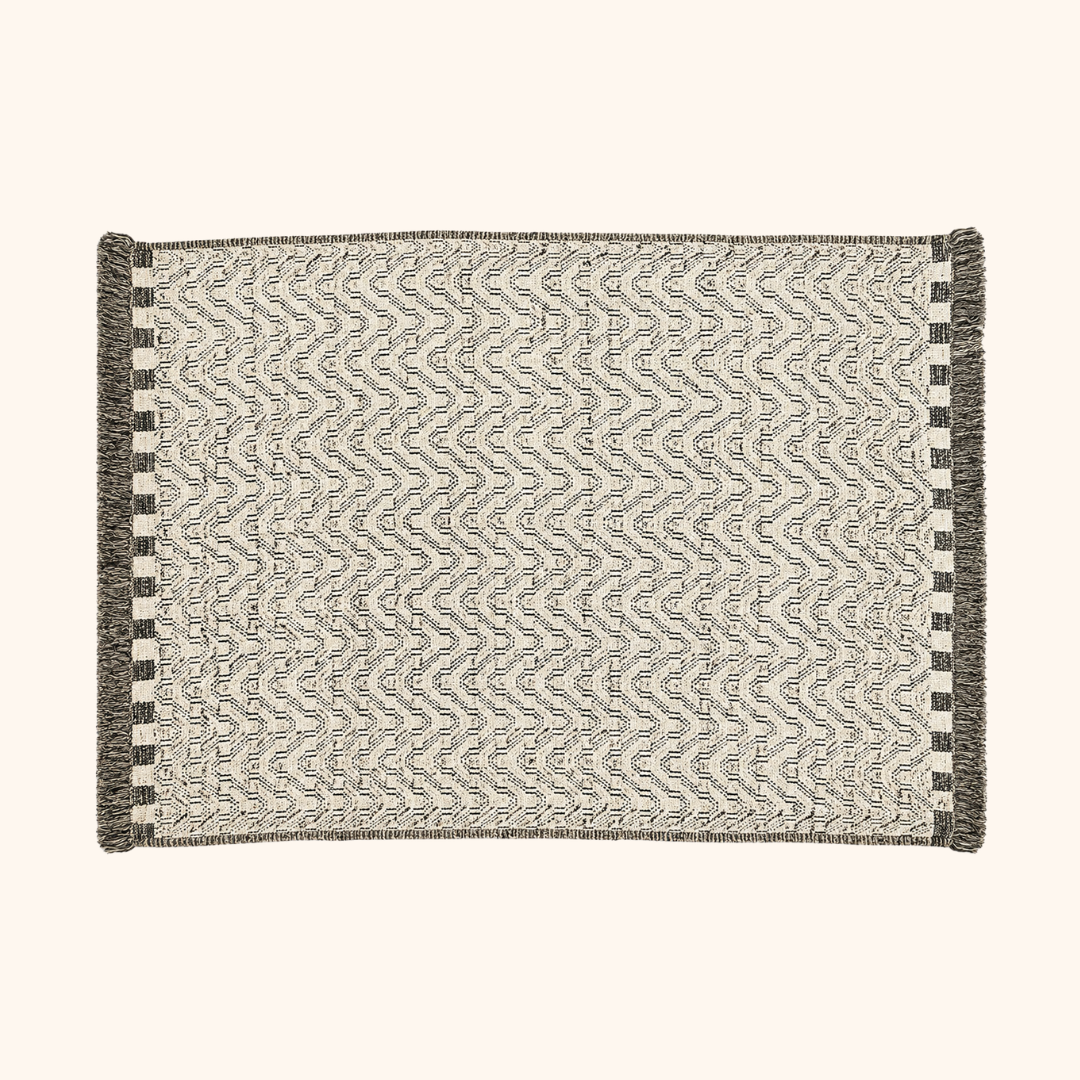 Beige and brown Afghan rug, 100% wool - 308cm x 400cm