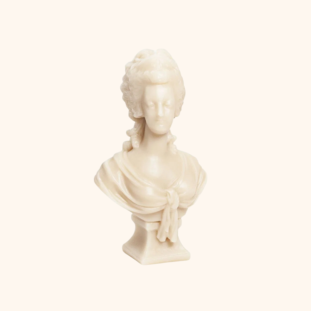 MARIE-ANTOINETTE - Wax bust, stone color