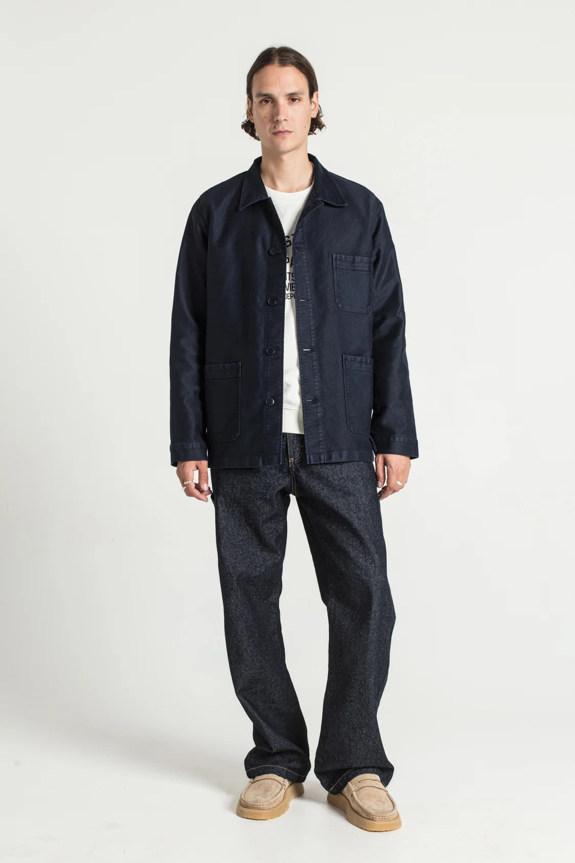 Pageas - Pantalon en denim style carpenter