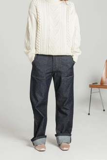 PAZAM - Pantalon droit en denim
