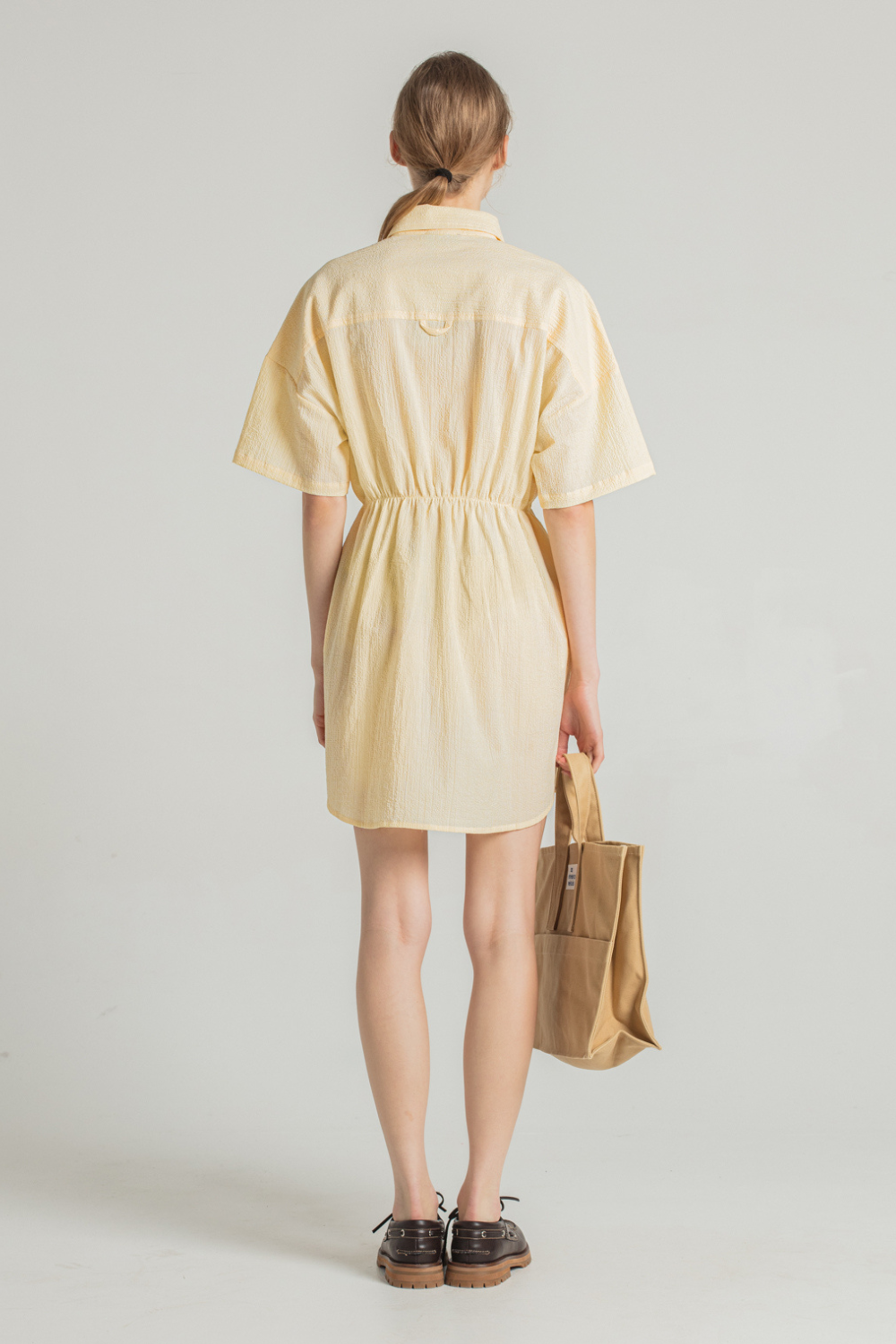 Rily - Robe chemise rayée
