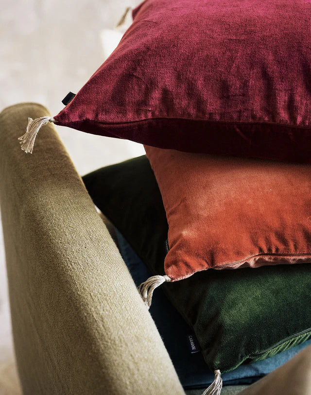 Coussin Velours Lavé