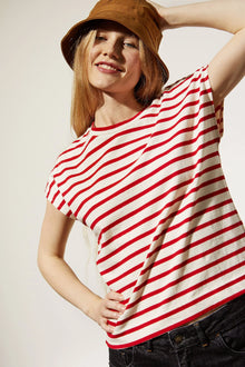 Théoxane - Short-sleeved sailor top