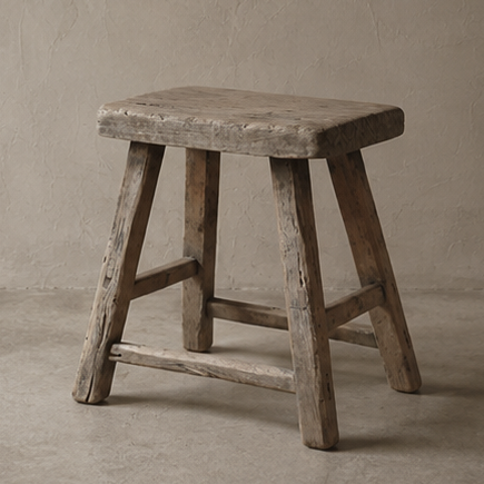 Old Elm Stool - Unique Piece