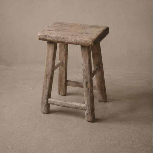 Old Elm Stool - Unique Piece