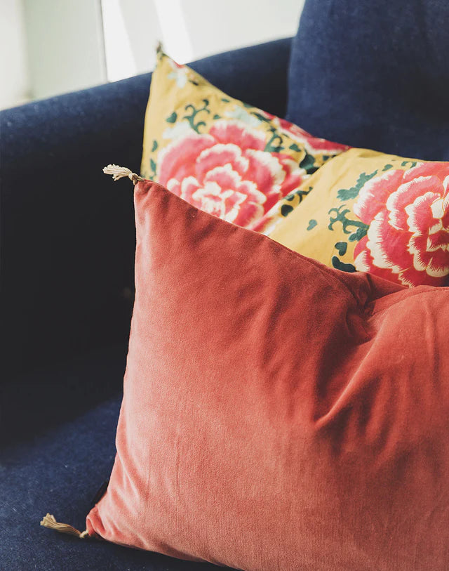 Coussin Velours Lavé