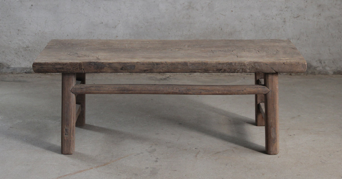 Rectangular elm coffee table - 123cm x 47cm x H45cm (T2209-231)