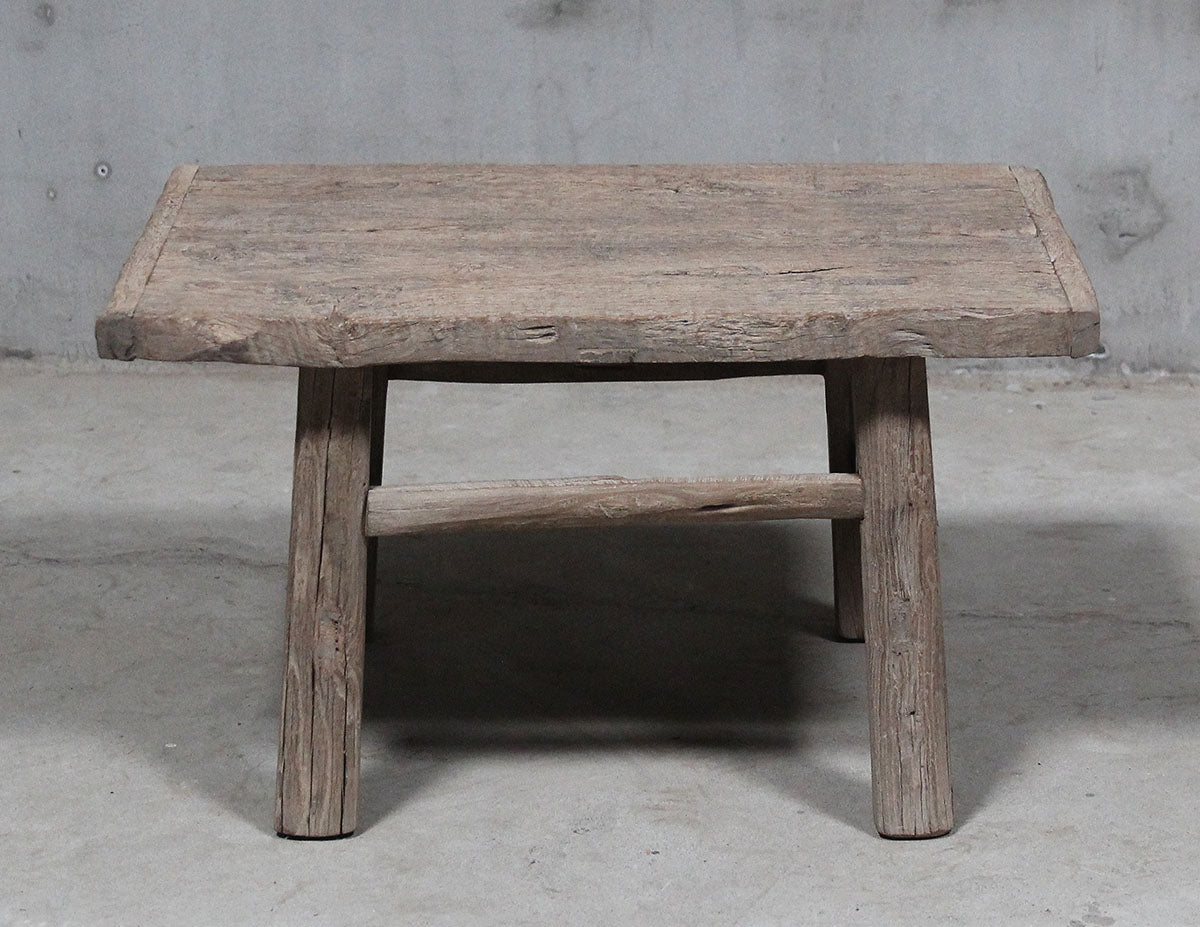 Small elm coffee table (78cm x 52cm x H45cm) (T2403-19-3202)