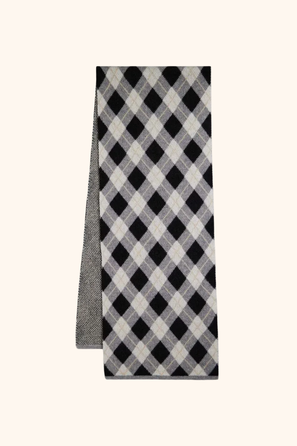 AMIRO- Écharpe à motif argyle