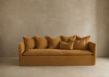 Canapé boho - Toile Tuftée Upcyclée rusty (220 x 97 x 80)