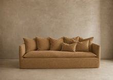 Canapé Boho - Belsize upcyclé - Havane (240 x 97 x 80)