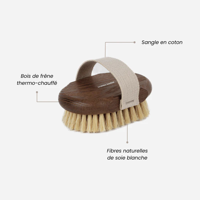 Brosse de massage pour brossage à sec - Frêne