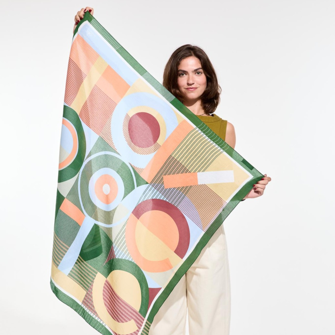 Foulard - Ta Poésie - Corail