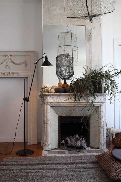 Gras N215 floor lamp with conical shade
