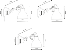 Lampe Gras N°304 wall lamp with switch