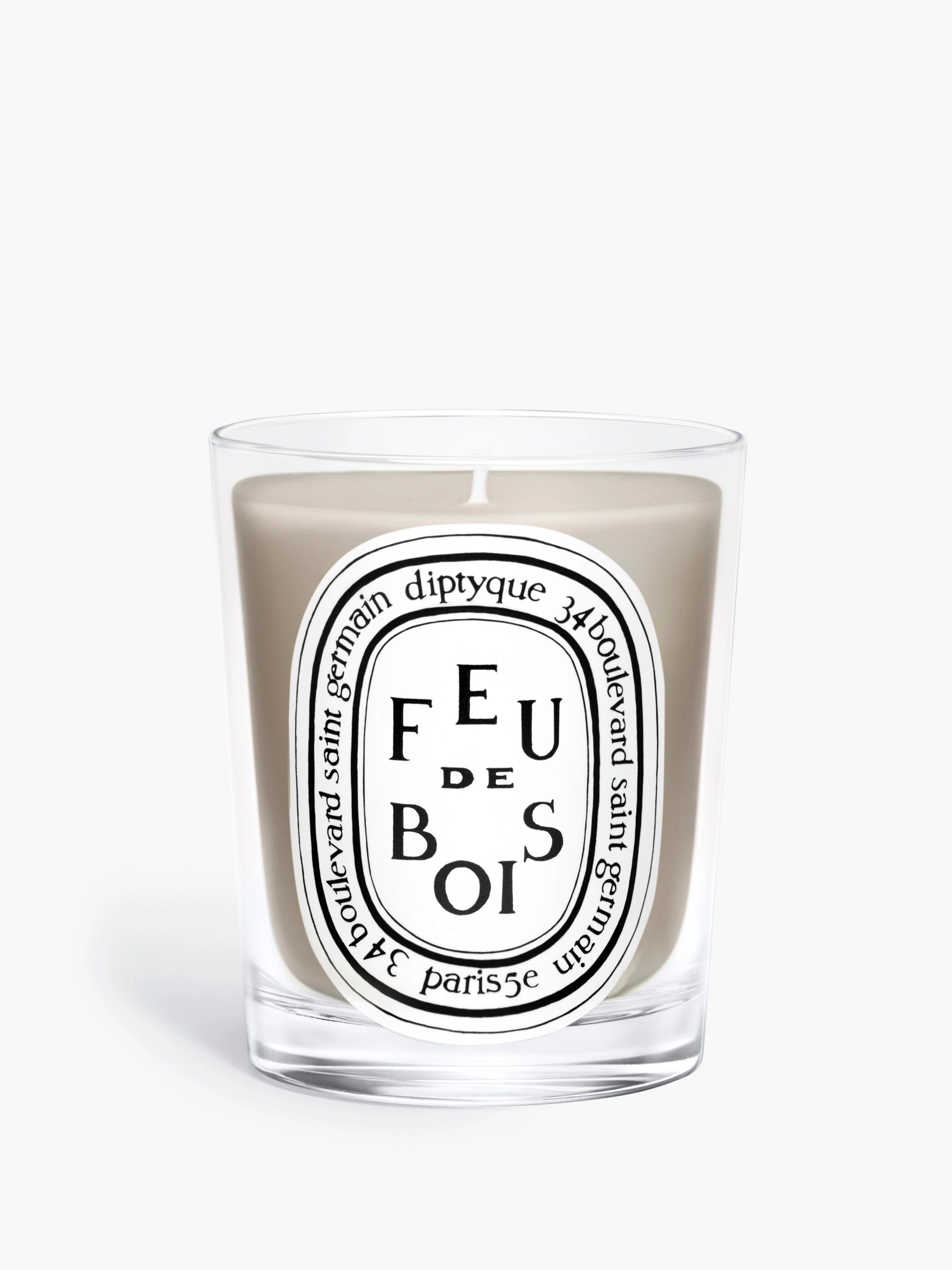 Bougie d'Ambiance Feu de Bois