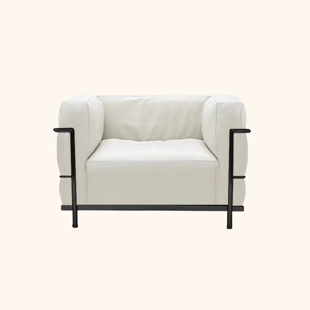 Fauteuil grand confort 3 - Grand modèle - Tissu look colori corda