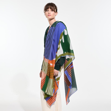 Foulard - Cascade - Bleu vert