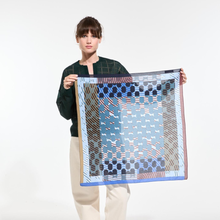 Foulard -  Pollen - Bleu