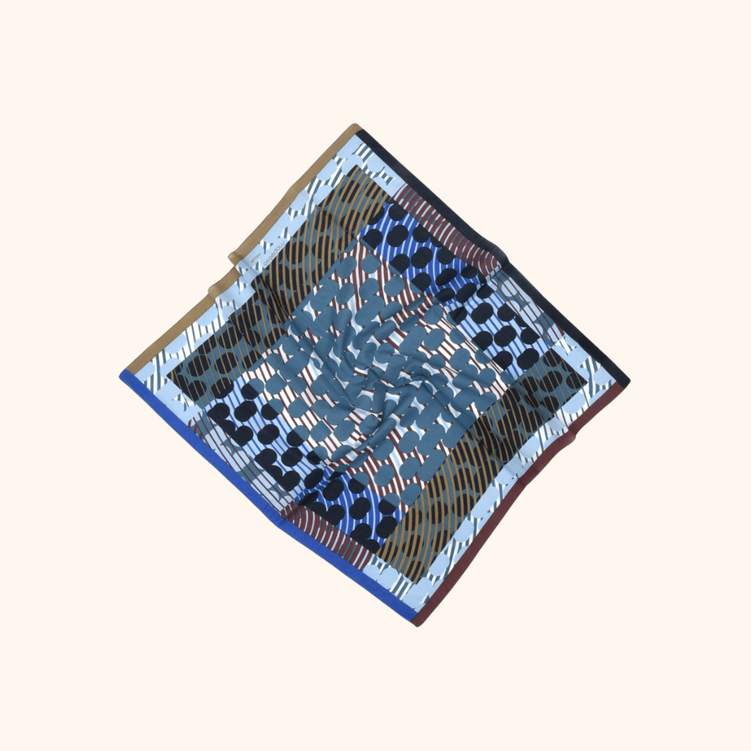 Foulard -  Pollen - Bleu