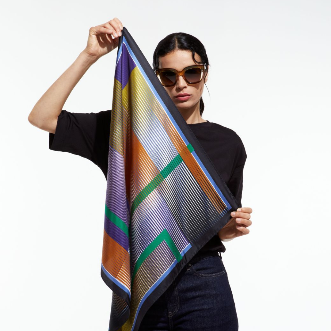 Foulard - Vibrant - Marron