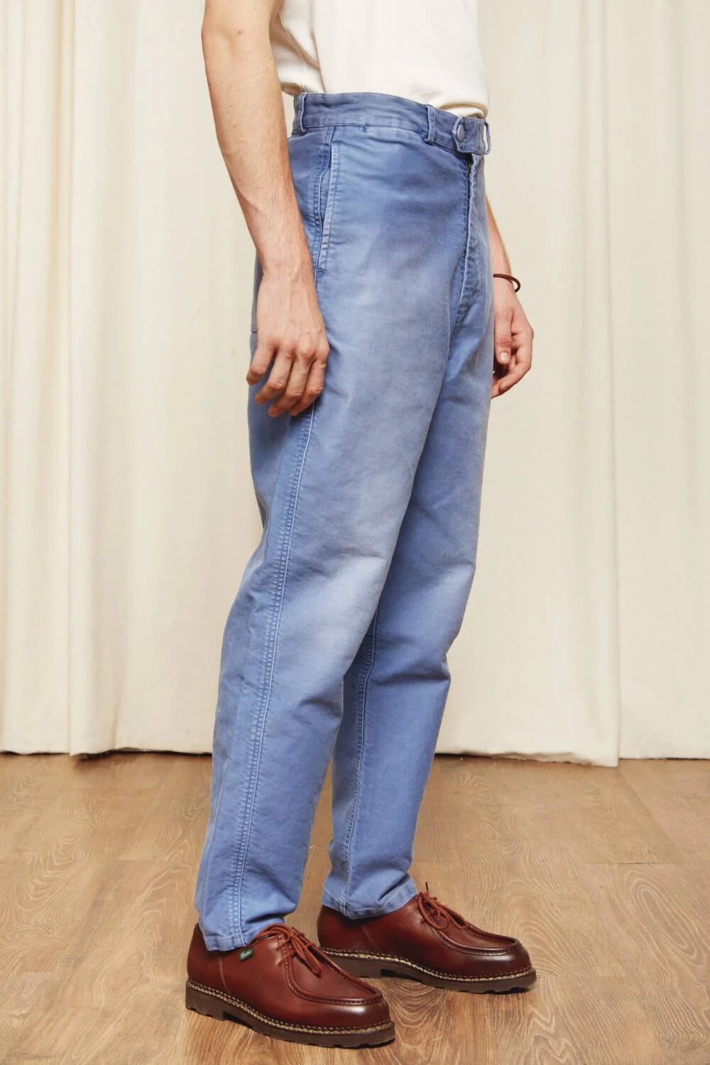 Paulin - Vintage Washed Wide Work Pants - Men