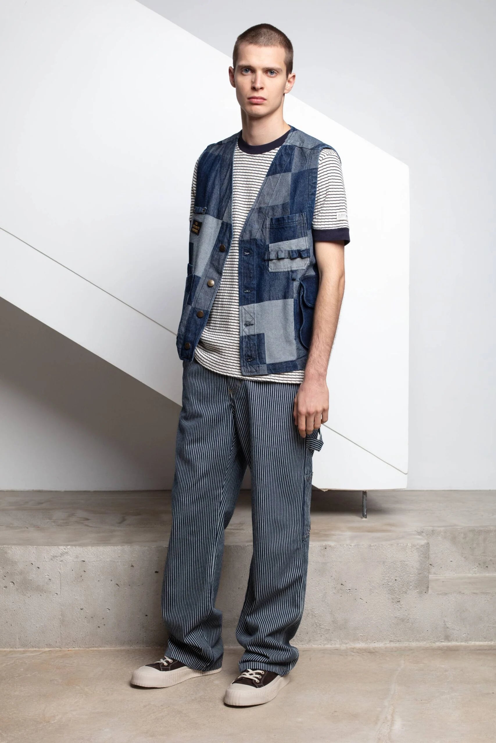 Padim - Pantalon à rayures hickory