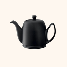 SALAM - Théière en porcelaine et inox noir pour servir 6 tasses de thé