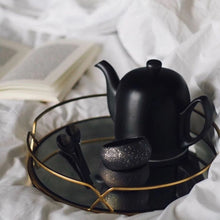 SALAM - Théière en porcelaine et inox noir pour servir 6 tasses de thé