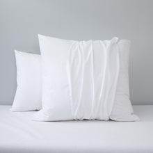 Satin pillow protector - white