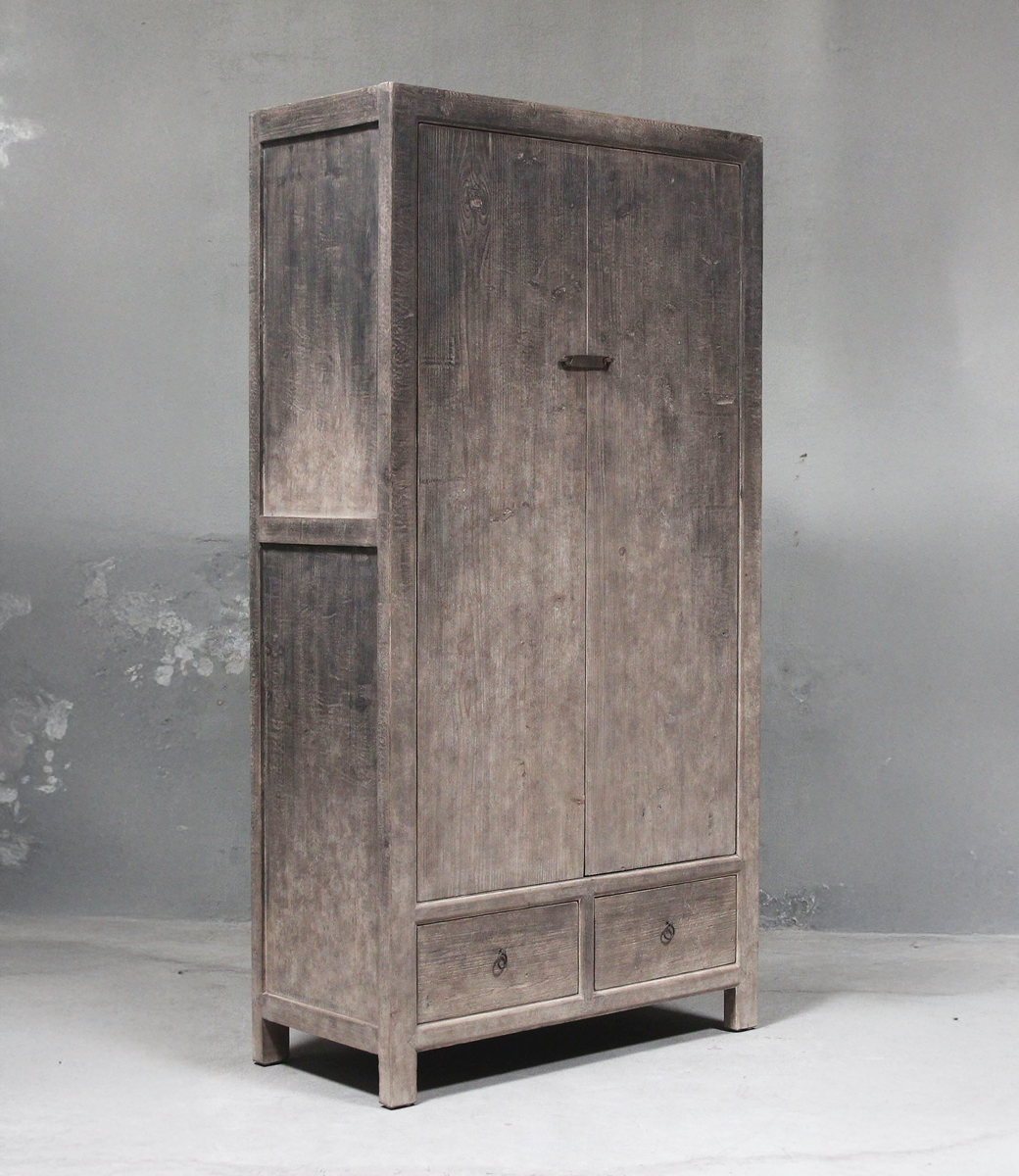 Lacquered wardrobe - 2 doors and 2 drawers
