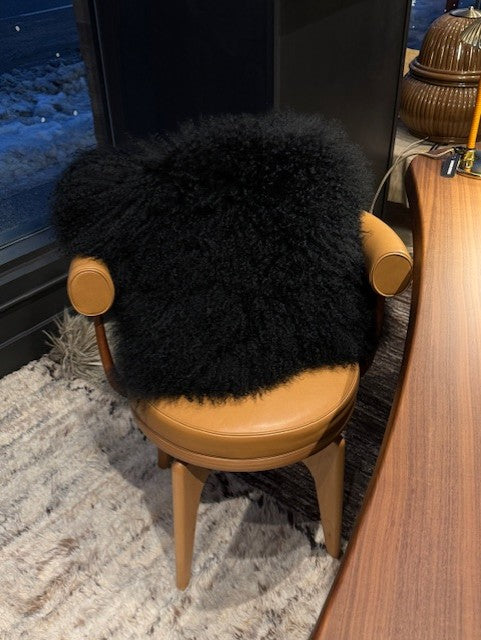 Coussin en poil Agneau du Tibet - 50cm x 50cm