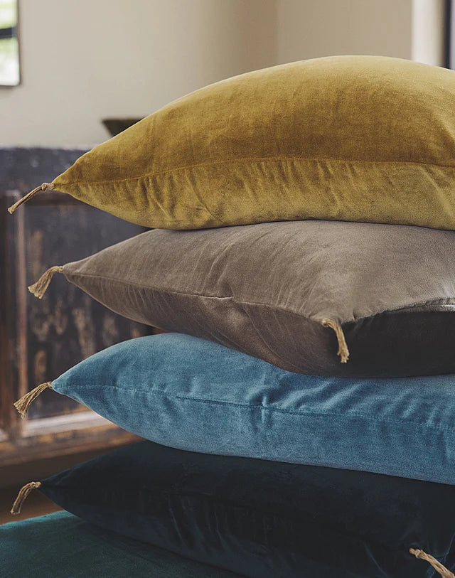 Coussin Velours Lavé