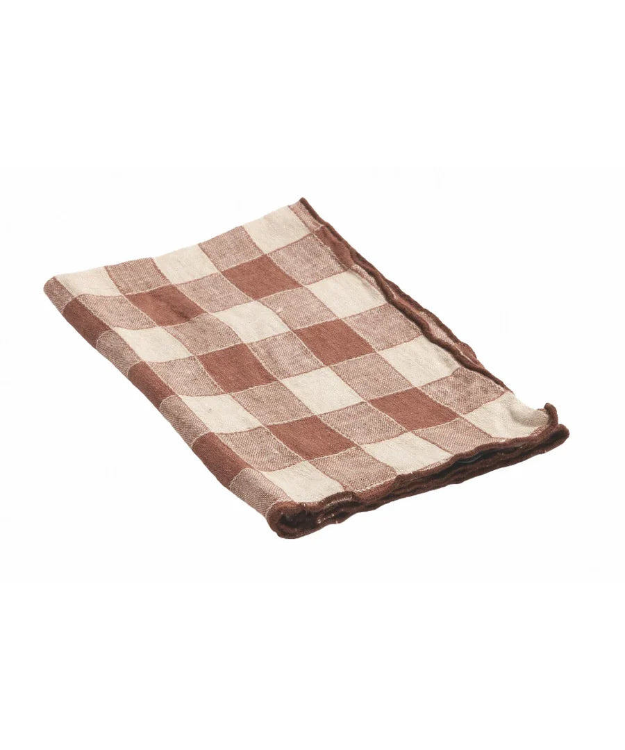 Serviette de table - Bourdon Toile Vintage Vichy